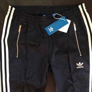 Adidas silky navy cigarette pant
